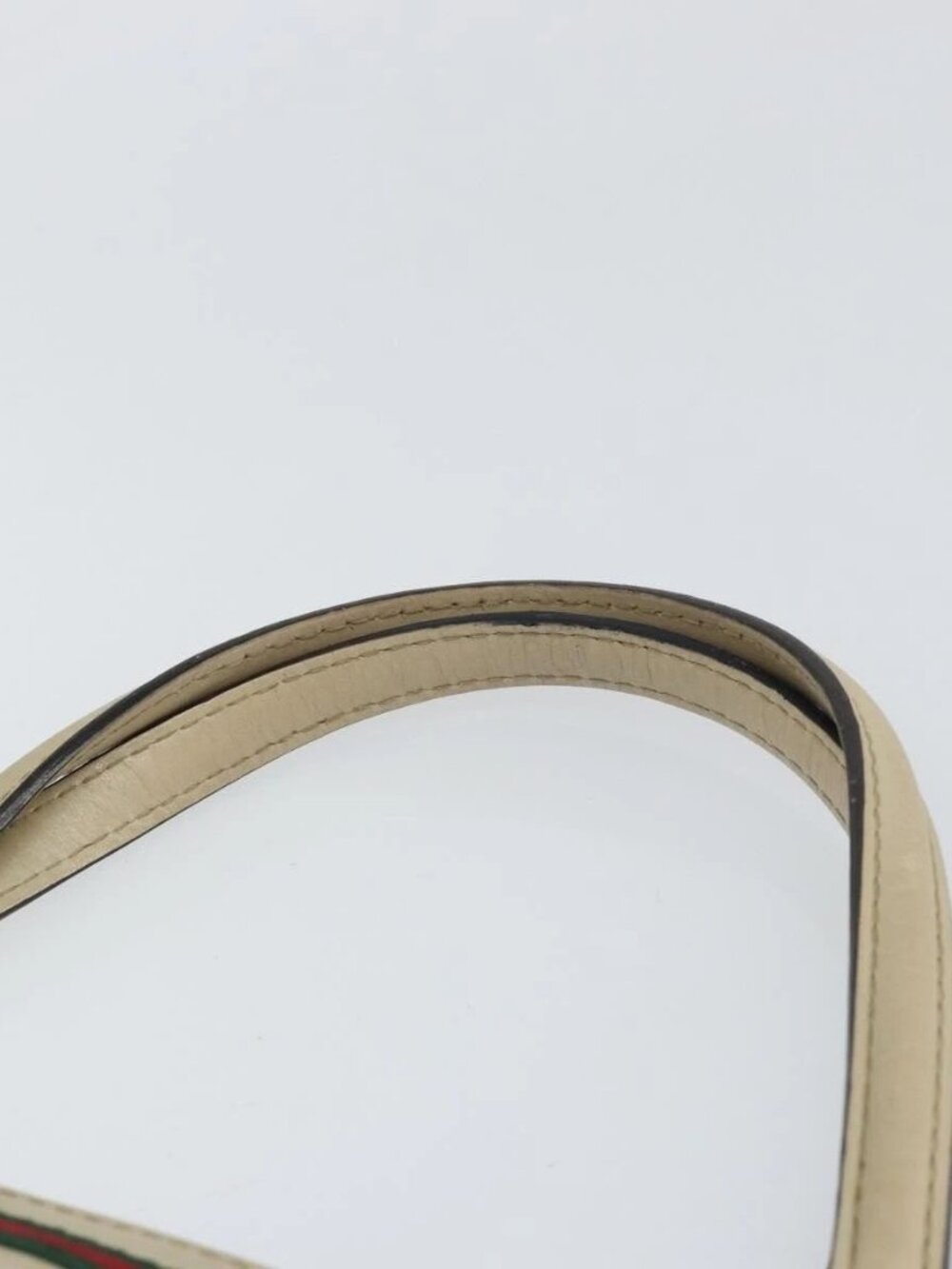 GUCCI GG Canvas Web Sherry Line Mayfair Tote Bag Beige Red 257061 Auth ep12533 - Picture 9 of 16